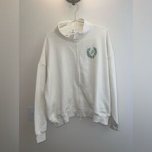 PINK Victoria’s Secret Floral Embroidered Zip Up Jacket NWT